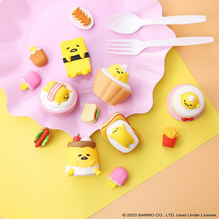 Hello Kitty Gudetama Capsule Squishies (Series 1) Žluté | CZ_HK29952