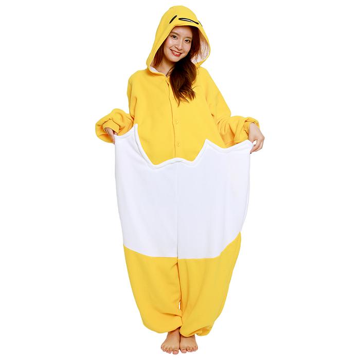 Hello Kitty Gudetama Kigurumi Onesie Žluté | CZ_HK84505