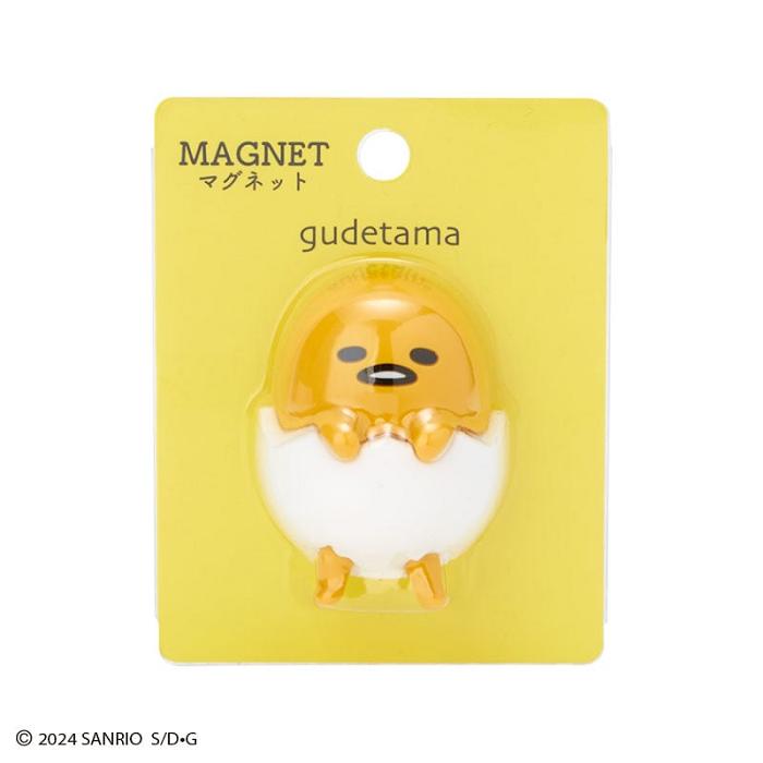 Hello Kitty Gudetama Mini Mascot Magnet Žluté | CZ_HK13785