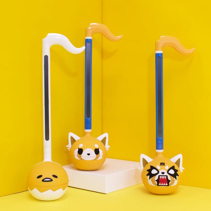 Hello Kitty Gudetama Otamatone Musical Toy Žluté | CZ_HK48442