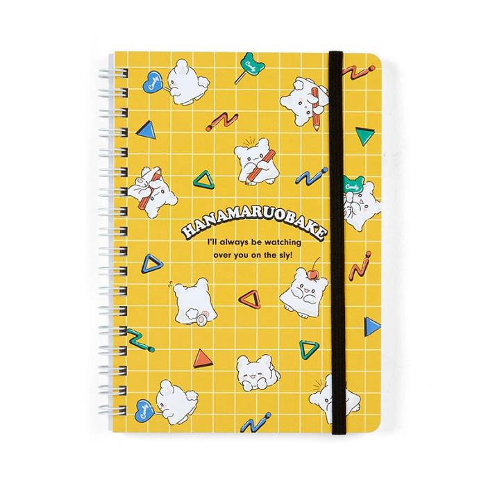 Hello Kitty Hanamaruobake Lined Notebook (Elastic Closure) Žluté | CZ_HK26394