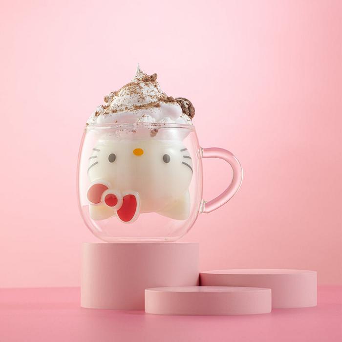 Hello Kitty Hello Kitty 3D Double Wall Coffee Mug Silve | CZ_HK33522