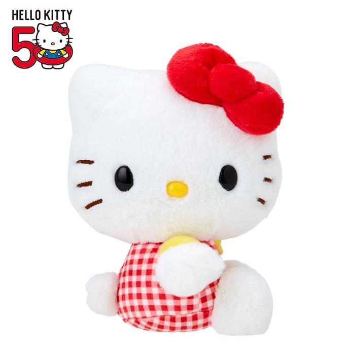 Hello Kitty Hello Kitty 50th Anniv. Plush Mascot (Red Gingham) Červené | CZ_HK34642