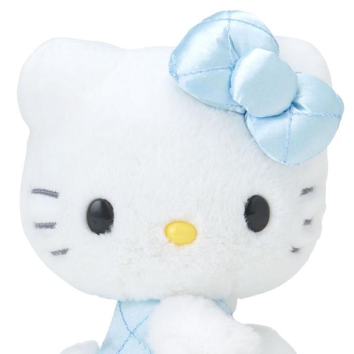 Hello Kitty Hello Kitty 50th Anniv. Plush Mascot (Quilted Blue) Bílé Blankyt | CZ_HK64536