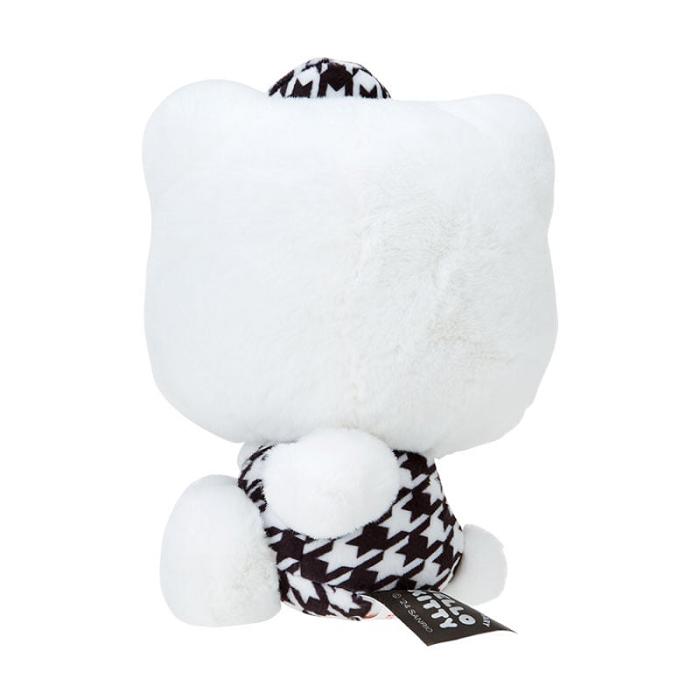 Hello Kitty Hello Kitty 50th Anniv. Plush Mascot (Black Houndstooth) Bílé Černé | CZ_HK44813