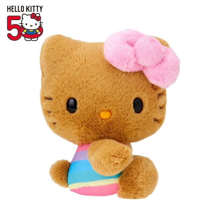 Hello Kitty Hello Kitty 50th Anniv. Plush Mascot (Beach Day) Hnědé | CZ_HK47896