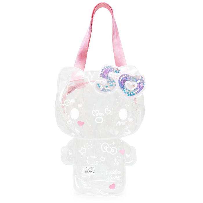 Hello Kitty Hello Kitty 50th Anniversary JapanLA Clear Bag with Pouch Růžové Blankyt | CZ_HK46992