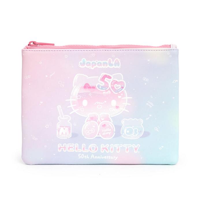 Hello Kitty Hello Kitty 50th Anniversary JapanLA Clear Bag with Pouch Růžové Blankyt | CZ_HK46992