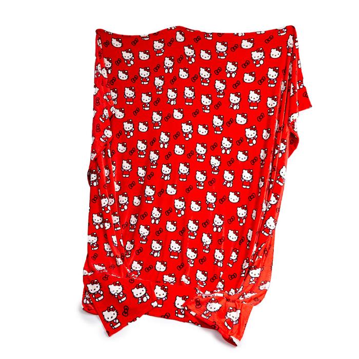 Hello Kitty Hello Kitty Always Red Cozy Throw Blanket Červené | CZ_HK38875