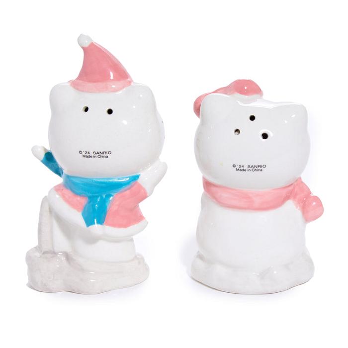 Hello Kitty Hello Kitty Ceramic Holiday Salt & Pepper Set (Snow Play) Růžové Blankyt | CZ_HK36863