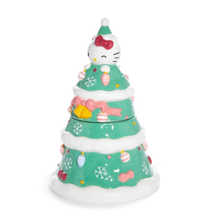 Hello Kitty Hello Kitty Ceramic Holiday Tree Cookie Jar Zelene | CZ_HK79105