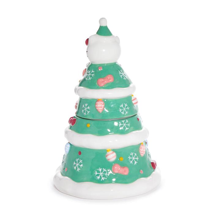 Hello Kitty Hello Kitty Ceramic Holiday Tree Cookie Jar Zelene | CZ_HK79105