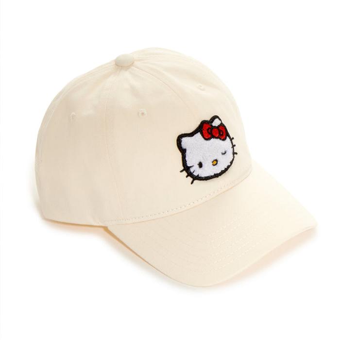 Hello Kitty Hello Kitty Chenille Patch Cap Bílé | CZ_HK37241