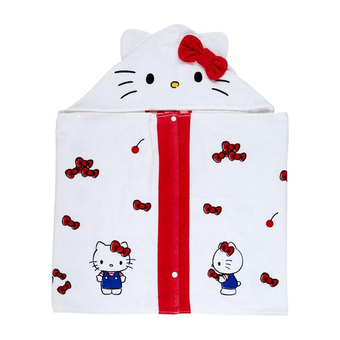 Hello Kitty Hello Kitty Cherry Kids Hooded Towel Bílé | CZ_HK97414