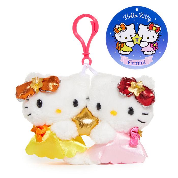 Hello Kitty Hello Kitty Gemini Mascot Clip (Zodiac Series) Růžové Žluté | CZ_HK38942