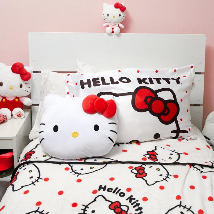 Hello Kitty Hello Kitty Glam Satin Pillowcase Červené | CZ_HK92153