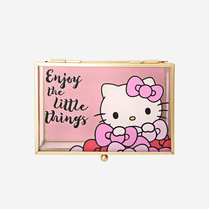 Hello Kitty Hello Kitty Glass Jewelry Box (Little Things) Růžové | CZ_HK42173