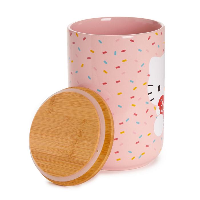 Hello Kitty Hello Kitty Holding Heart Ceramic Cookie Jar Růžové | CZ_HK33949