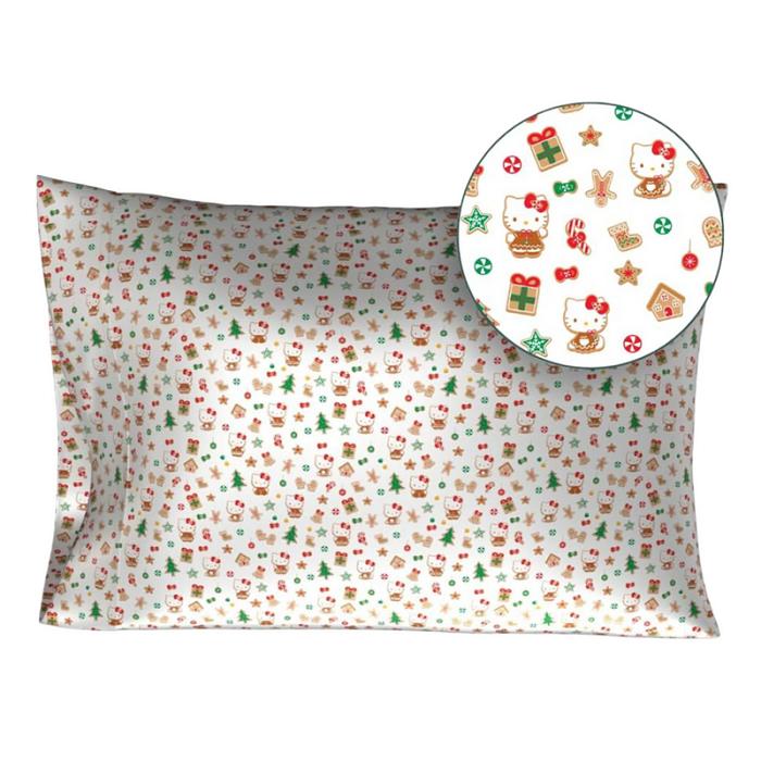 Hello Kitty Hello Kitty Holiday Satin Pillowcase Červené Zelene | CZ_HK38951