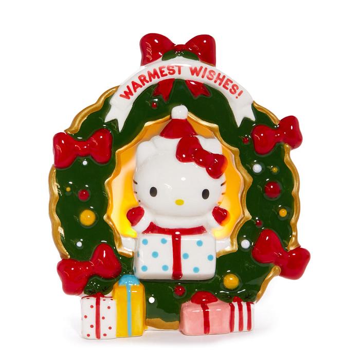 Hello Kitty Hello Kitty Holiday Wreath Ceramic Tealight Holder Červené Zelene | CZ_HK51483