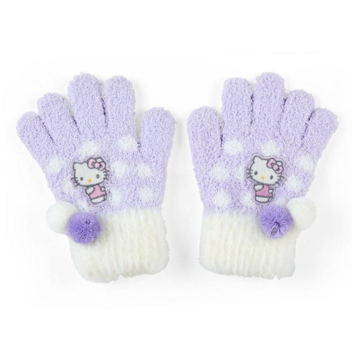 Hello Kitty Hello Kitty Kids Cozy Gloves Fialové | CZ_HK67803