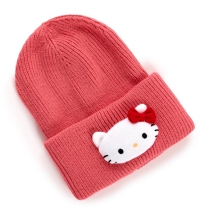 Hello Kitty Hello Kitty Knit Mascot Beanie Červené | CZ_HK63250