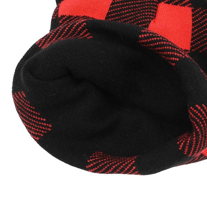 Hello Kitty Hello Kitty Knit Red Plaid Beanie Červené | CZ_HK80240