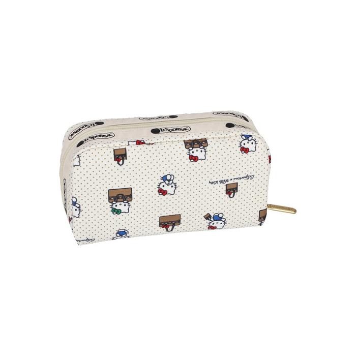 Hello Kitty Hello Kitty LeSportsac Rectangular Cosmetic Bag (No Bag No Life) Bílé | CZ_HK21352