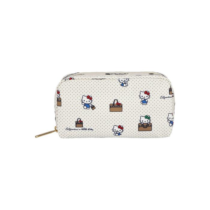 Hello Kitty Hello Kitty LeSportsac Rectangular Cosmetic Bag (No Bag No Life) Bílé | CZ_HK21352