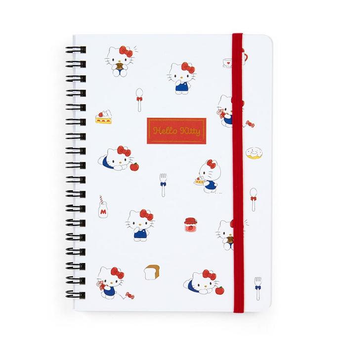 Hello Kitty Hello Kitty Lined Notebook (Elastic Closure) Bílé | CZ_HK81640