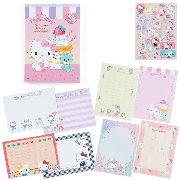 Hello Kitty Hello Kitty Memo Pad & Sticker Set Růžové | CZ_HK67455