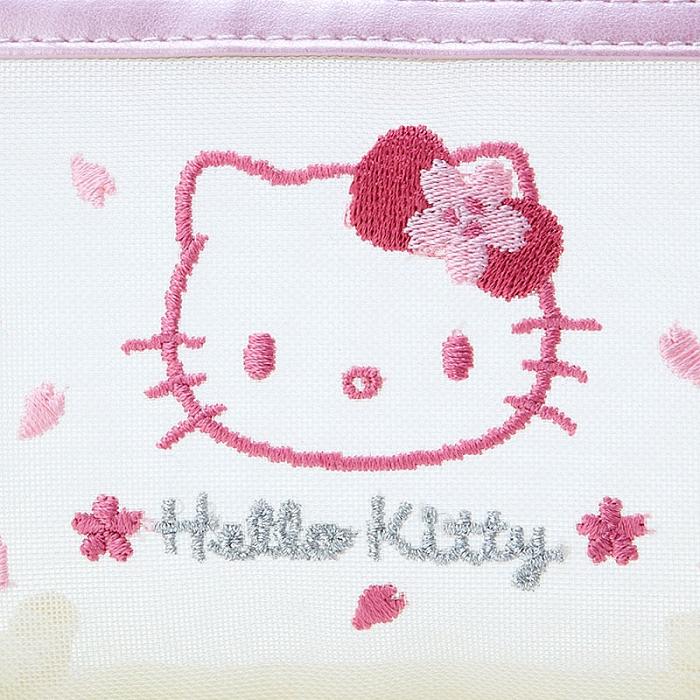 Hello Kitty Hello Kitty Mesh Zipper (Pink Sakura Series) Bílé | CZ_HK57035