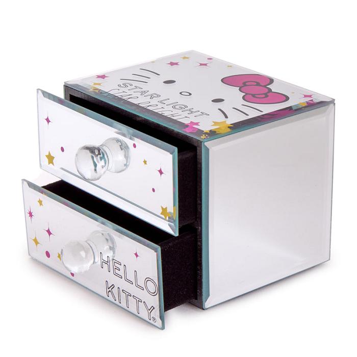 Hello Kitty Hello Kitty Mirrored Compact Jewelry Box Růžové | CZ_HK84698