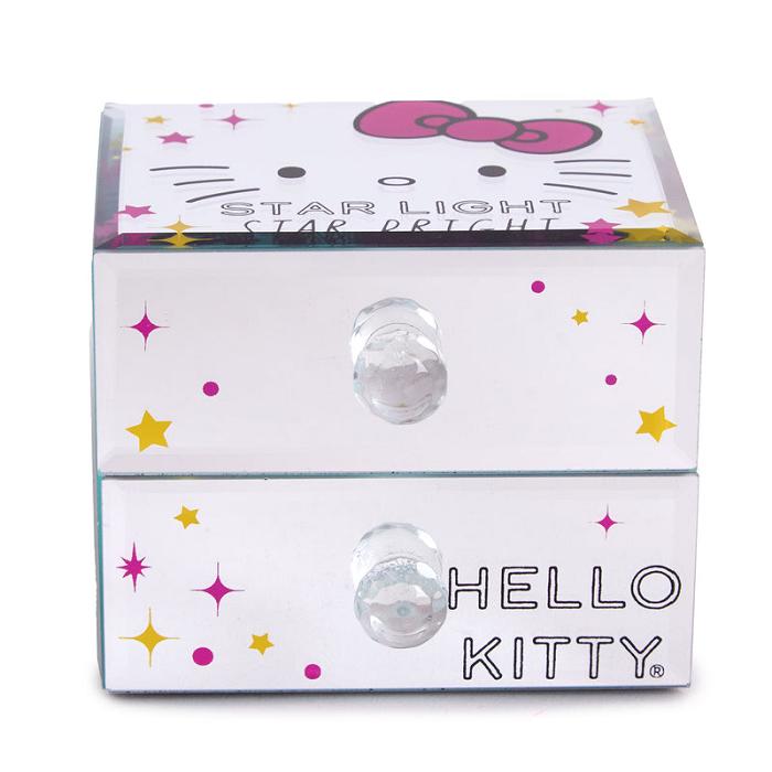 Hello Kitty Hello Kitty Mirrored Compact Jewelry Box Růžové | CZ_HK84698