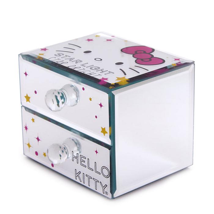 Hello Kitty Hello Kitty Mirrored Compact Jewelry Box Růžové | CZ_HK84698