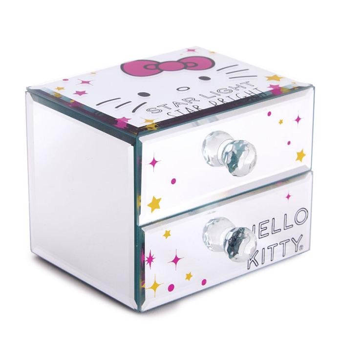 Hello Kitty Hello Kitty Mirrored Compact Jewelry Box Růžové | CZ_HK84698