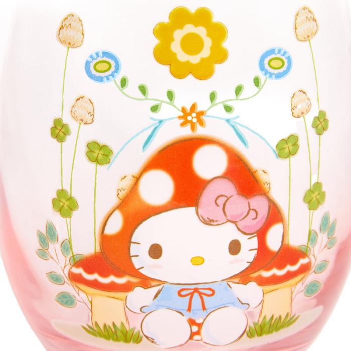 Hello Kitty Hello Kitty Mushroom Glass Tumbler Růžové | CZ_HK49616