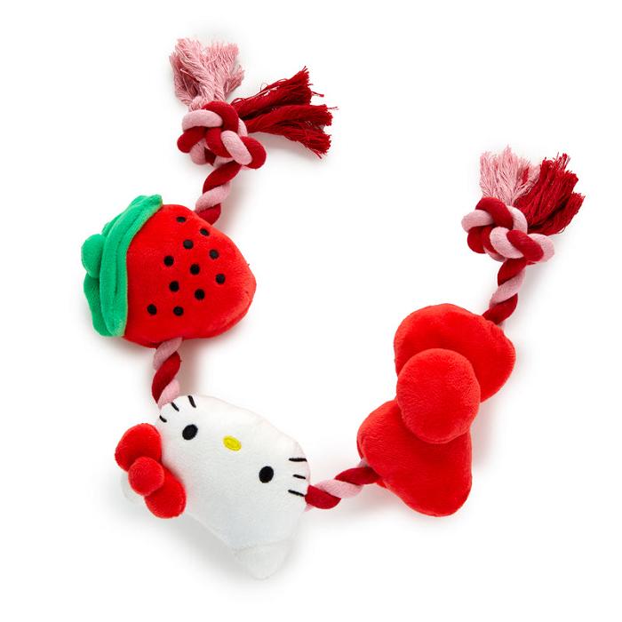 Hello Kitty Hello Kitty Pet Rope Toy (Strawberry and Bows) Červené | CZ_HK51614