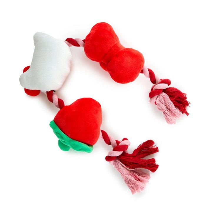 Hello Kitty Hello Kitty Pet Rope Toy (Strawberry and Bows) Červené | CZ_HK51614