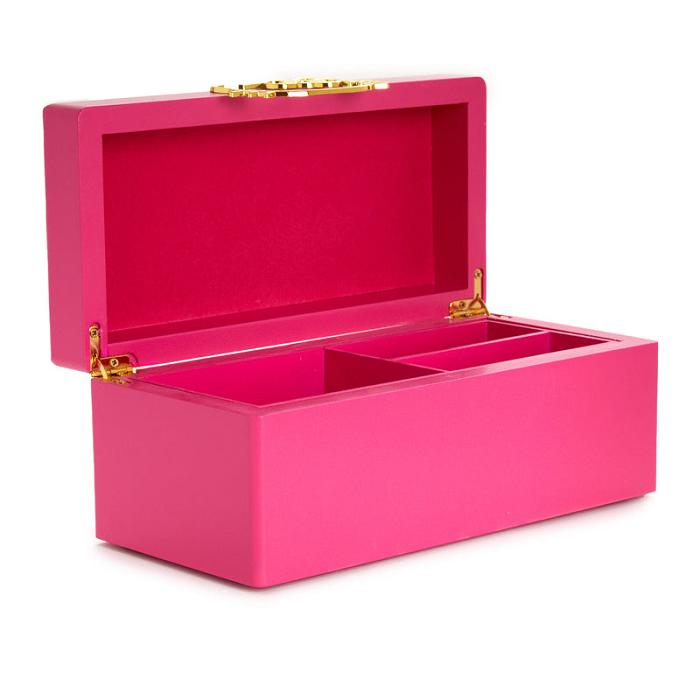 Hello Kitty Hello Kitty Pink Lacquered Jewelry Box Organizer Červené | CZ_HK43925