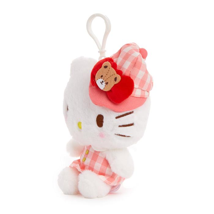 Hello Kitty Hello Kitty Plush Mascot Clip (Gingham Cap Series) Růžové | CZ_HK72477