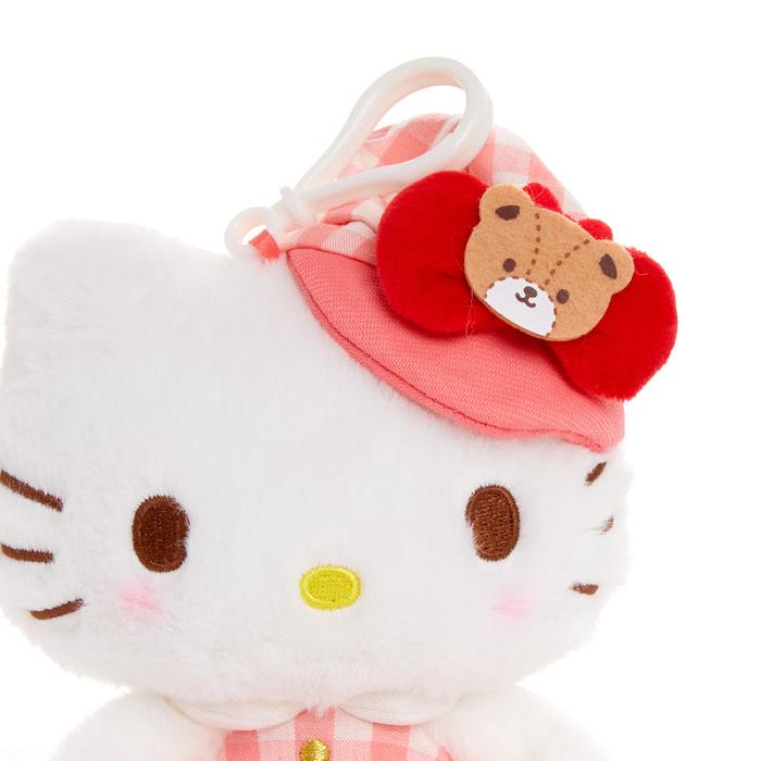 Hello Kitty Hello Kitty Plush Mascot Clip (Gingham Cap Series) Růžové | CZ_HK72477