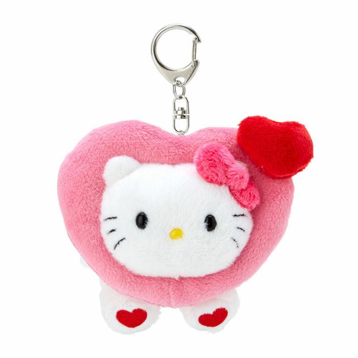 Hello Kitty Hello Kitty Plush Mascot Keychain (Big Heart Series) Růžové | CZ_HK46738