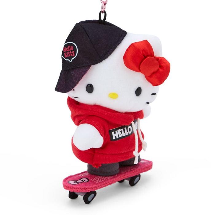 Hello Kitty Hello Kitty Plush Mascot Keychain (Sk8r Squad Series) Červené | CZ_HK66976