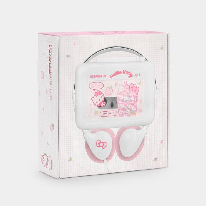 Hello Kitty Hello Kitty Strawberry Milk CP-81 Portable Cassette Player Růžové | CZ_HK83644