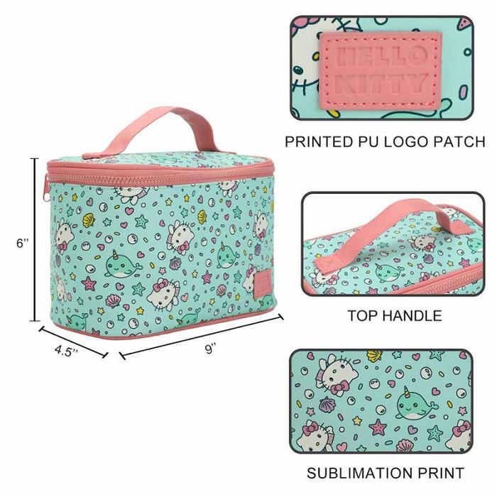 Hello Kitty Hello Kitty Under the Sea Travel Beauty Case Zelene | CZ_HK57629