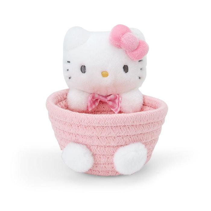 Hello Kitty Hello Kitty Woven Rope Storage Basket (Multi) Růžové | CZ_HK60353