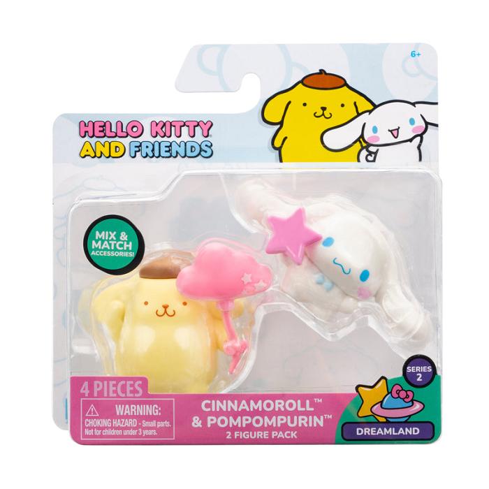 Hello Kitty Hello Kitty and Friends 2-pc Figure Pack (Series 2: Dreamland) Růžové | CZ_HK81036