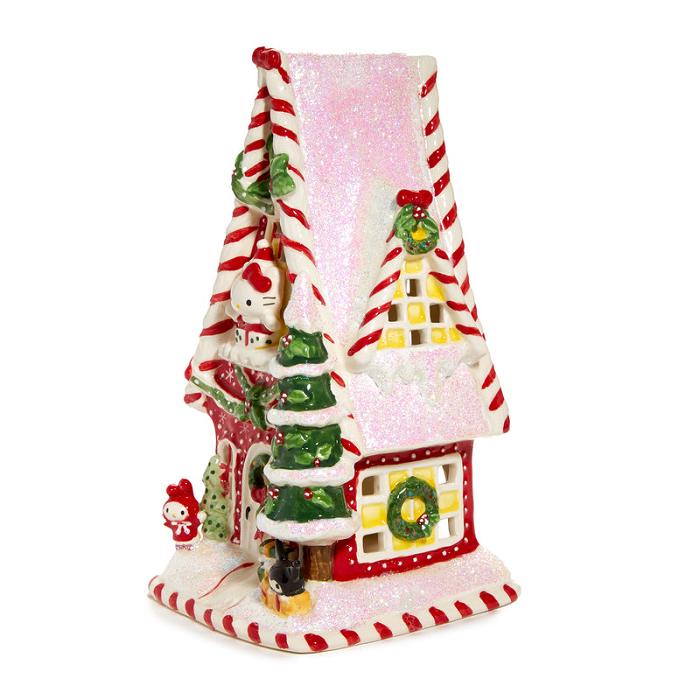 Hello Kitty Hello Kitty and Friends Ceramic Holiday Candle House Červené | CZ_HK60843