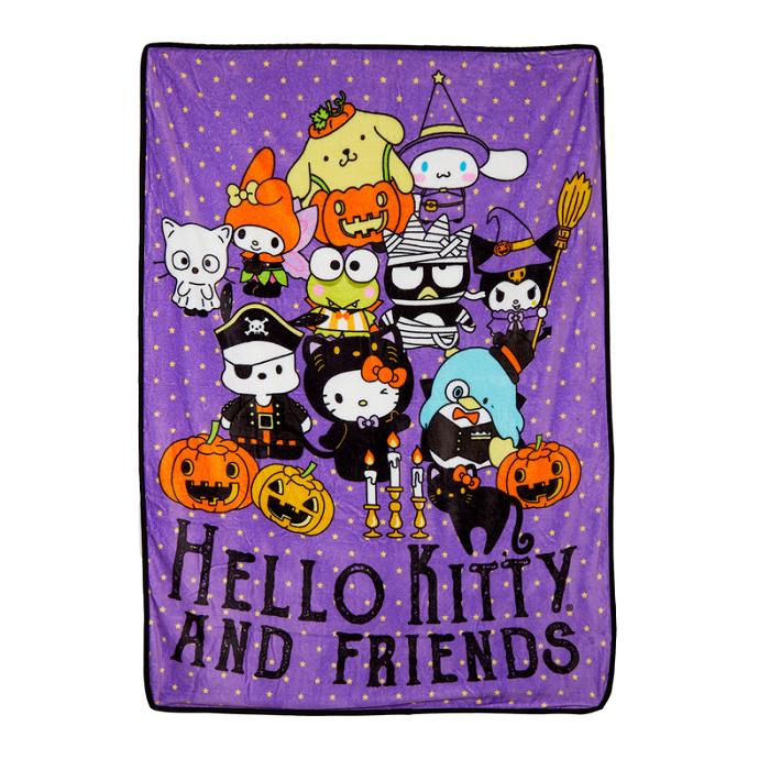 Hello Kitty Hello Kitty and Friends Halloween Portrait Throw Blanket Fialové | CZ_HK44244